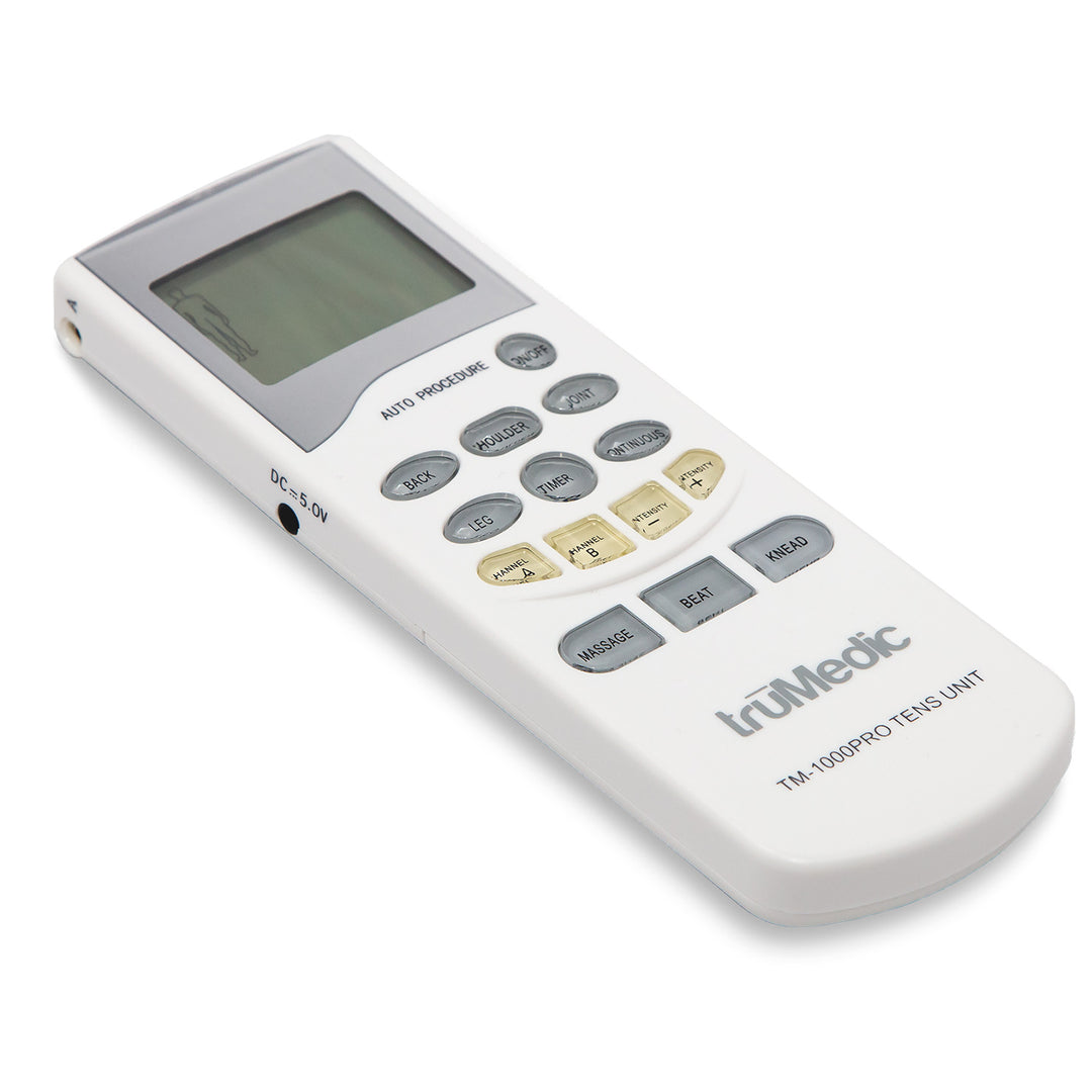TM-1000PRO Deluxe TENS Unit Electronic Pulse Massager - truMedic